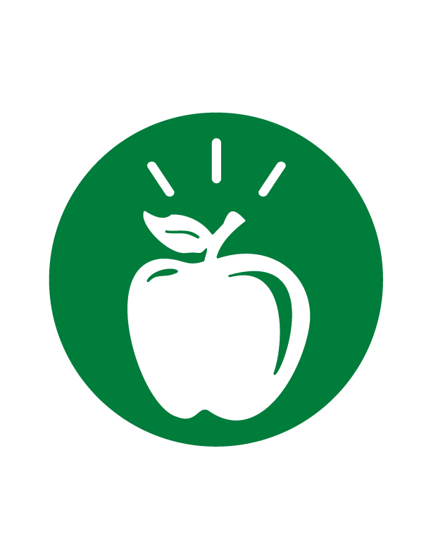 Apple Icon in a circle