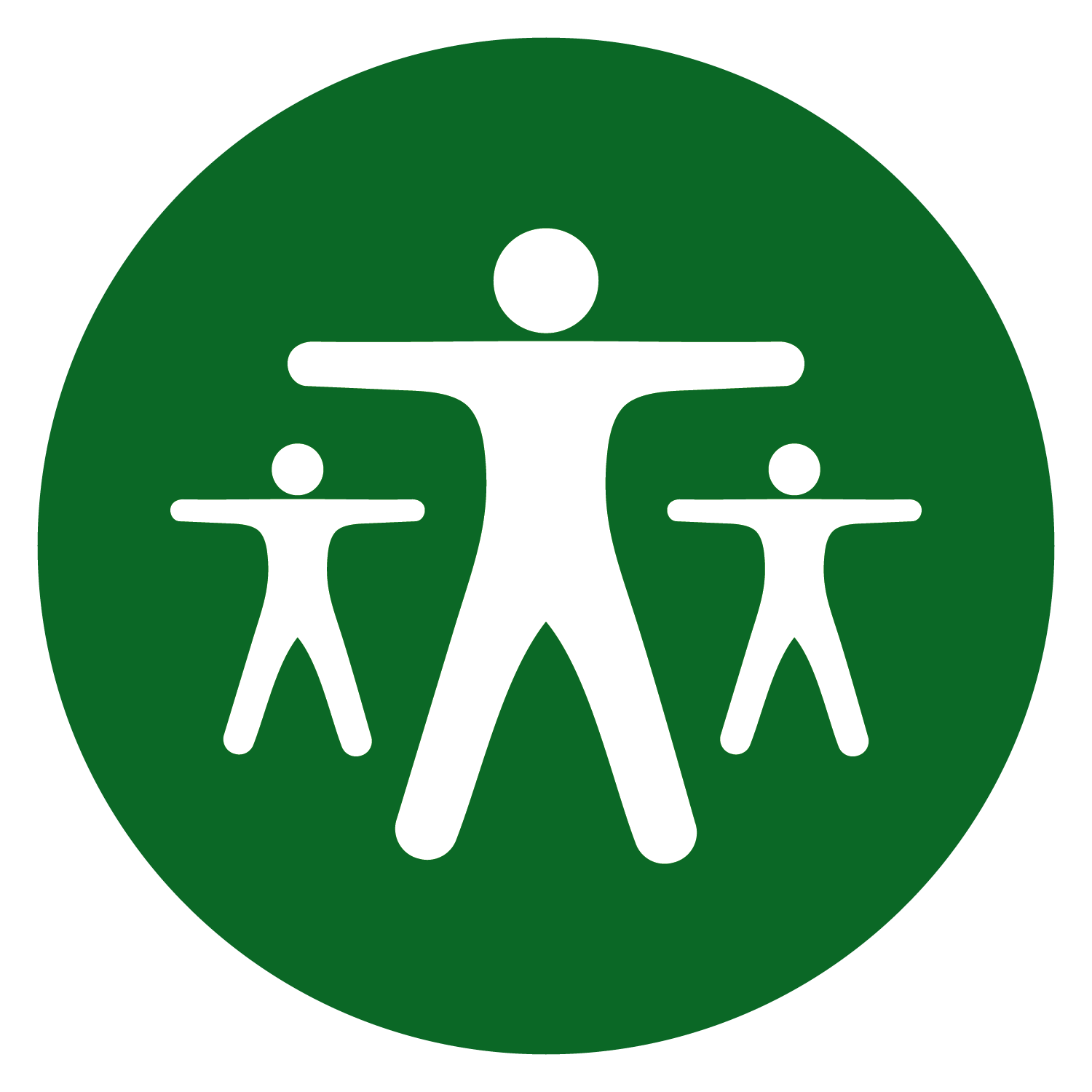icon showing three figures exercising